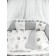 Set in a crib 3 objects of Amarobaby Baby Boom Baby Ezhik, White/Gray (Poplin)