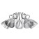 Cellular Bell 5x40W e27 chrome, black chrome 57x57x22 cm