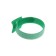 Velcro screed for wires 150x10x1.5 mm tundra, green color, 10 pcs.