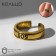 SOS ring, gold, dimensionless