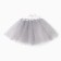 Children's skirt kaftan "shine" gray, length 30 cm