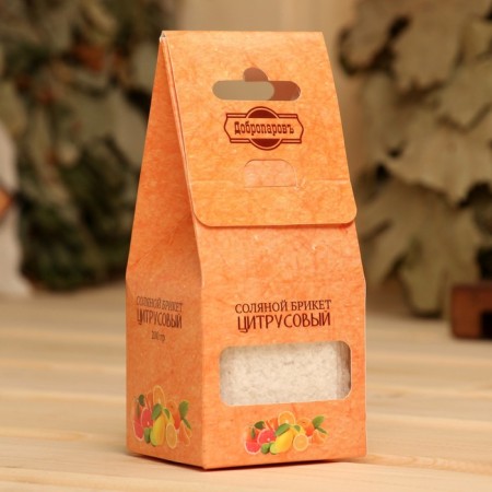 Salt Briket Cube "Citrus" 200 g "Dobroparov" Orange, Lemon, Mandarin-2