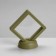Romb decoration stand, 7 × 3 × 7 cm, green color