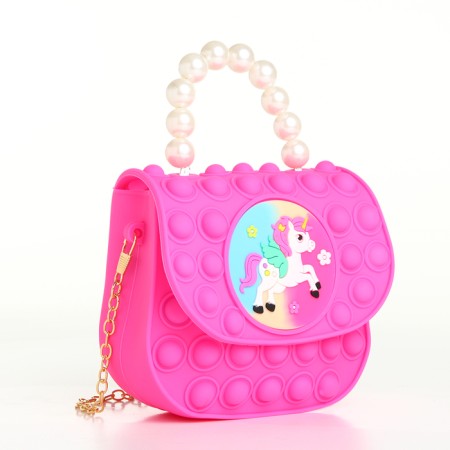 Baby bag on magnet, pink color