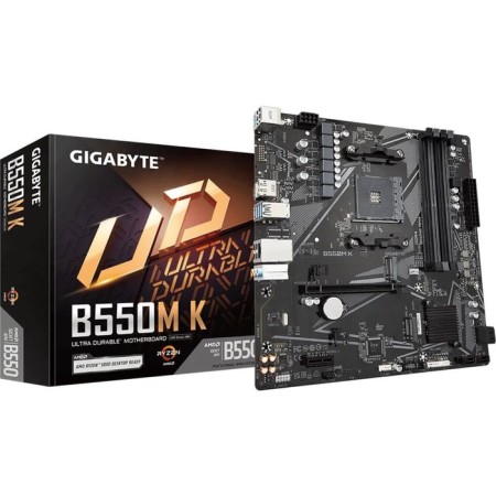 Maternal board Gigabyte B550M K SOC-am4 AMD B550 4XDDR4 MATX AC`97 8ch (7.1) GBlan RAID+HD 10044-4