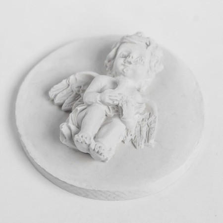 Mold Silicon "Angel with a dove" 4.5x4 cm, weight 9.6 gr mix-1