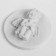 Mold Silicon "Angel with a dove" 4.5x4 cm, weight 9.6 gr mix