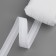 Curtain tape fixed assembly, matte, 2.5 cm, 80 ± 1 m, white color