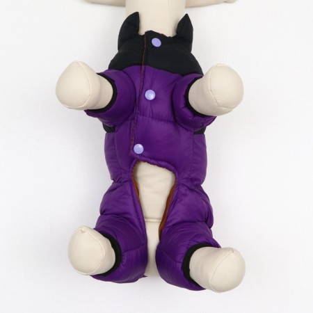 Overalls "Umka", size 12 (ds 28 cm, OG 38 cm, Osh 27 cm), black-violet-4