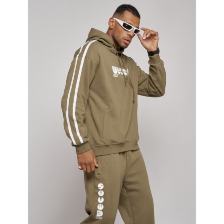 Male tracksuit, size 50, khaki color-21