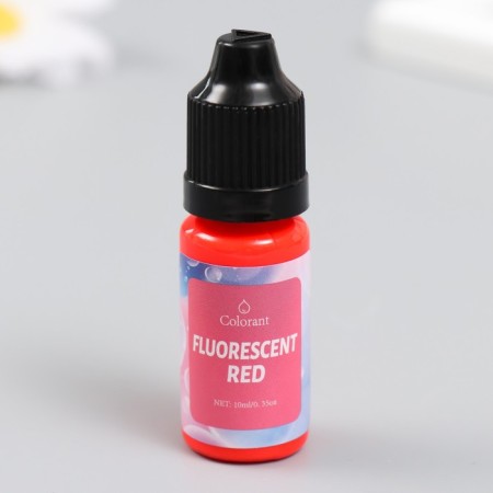 Paint (pigment) for wax "fluorescent red" 10 ml-1