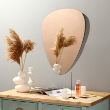 Wall mirror, rotary, 50x66 cm, with 3 plates