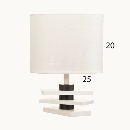 Table lamp "Carter" 1x40W E27 white 12x25x33.5cm-6