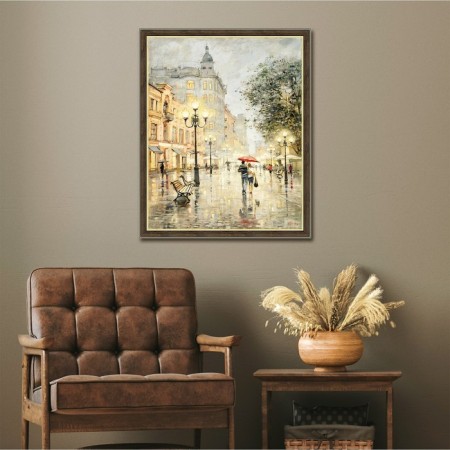 Reproduction of the painting "Arbat Lights", 40x50, frame (45-1311)-4
