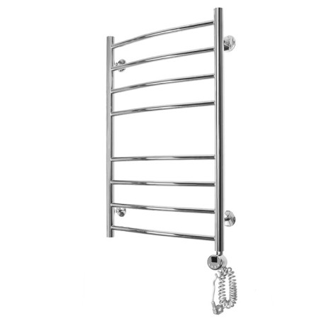 Domoterm electric heated towel rail "Calipso" P8, 500x800 mm, right, chrome