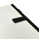 Organizer, A5, 128 sheets, a cage, a cover of leatherette, with a side bookmark, "Business", Black