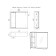Mirror cabinet for bathroom Domino Promo 60, left/right