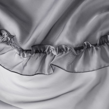 Tulle "vintage", size 400x270 cm, gray color-2