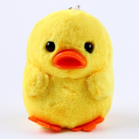 Keychain "duck", 9 cm, yellow color