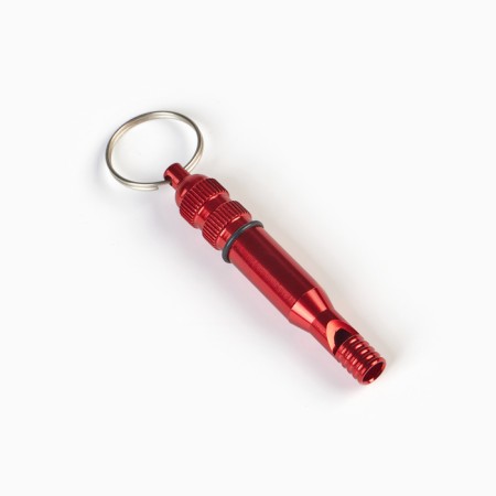 Whistle for survival, high -frequency, red, 8 cm