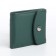 Women's wallet on magnet, green color