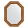 Mirror in the baguette frame, bronze monogram 101 mm, 69x89 cm