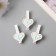 Decor for creativity tree "Procher. Heart with legs" Blue set 3 pcs 1.7x3x5 cm