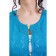 Cardigan female, size 44, blue color