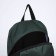 School textile Backpack 46x30x10 cm, vertical pocket, green color