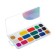 Watercolor "Ray" magic palette, 18 colors (16 classic + 1 gold + 1 silver), without brush
