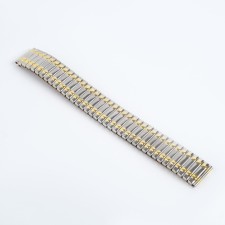 Solomon watch strap, 18 mm, metal, L-15.5 cm, corrugated