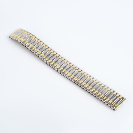 Solomon watch strap, 18 mm, metal, L-15.5 cm, corrugated