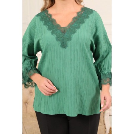 Female jumper, size 50, green color-1