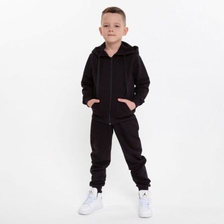 Costume for a boy (sweatshirt/pants), black color, height 140 cm-9