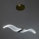 Light "Bird" LED 12W 3000-6000K gold 5x30x5cm