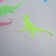 Phosphorus sticker "dinosaurs" with glue pads set of 8 pcs mix 19x13 cm