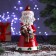 Christmas tree decoration "Santa Claus with a curly beard" 10x19 cm, mix
