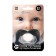 Silicone orthodontic dummy "mustache", from 0 months, with a cap, shape mix