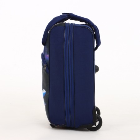 Small suitcase 20 ”, a road bag with a zipper, the color of a dark blue-5