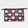Cosmetic bag with lightning, black color