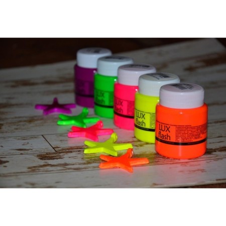 Acrylic paint FLUO 20 ml Luxart luxflash green fluorescent S4V20-1