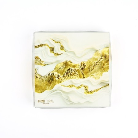 Box for confectionery CPVC-cover "Gold", 15 × 15 × 3 cm-3