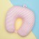 Soft antistress toy "Street", a headrest with a rivet, the color is pink