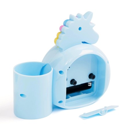 Clock - organizer with the alarm clock "Cute unicorn", discrete move, d -6.5 cm, 12.5 x 9 cm, aa-3