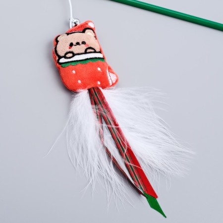 New Year. Domestica-pound for cats with a bell "Bear", 40 cm-1