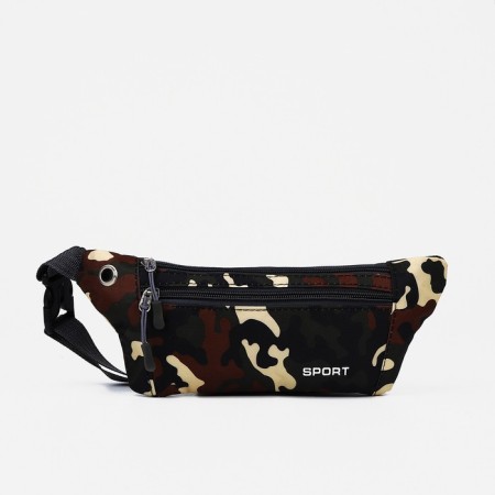 Board belt on lightning, external pocket, USB connector, brown color