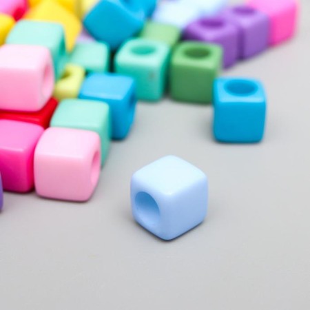 Beads for creativity plastic "Multi -colored cube" set of 20 g 0.7x0.7 cm-1