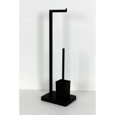 Joy Home Holder, for toilet paper with brush, black