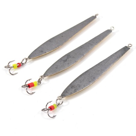 Vertical "Yaman" pike with a tee, size 70 mm, 11.5 g, brass color-2