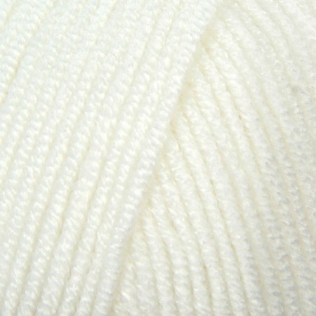 Yarn "Baby Best" 10% bamboo, 90% acrylic 240m/100g (55 white)